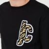JUST CAVALLI Czarny męski T-shirt R Patch JC