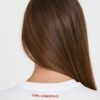 KARL LAGERFELD Biały damski t-shirt ikonik lny
