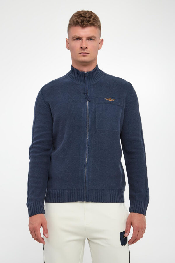 41841ae02fe8f1ba6741d49256bf62c0074d565a Sweter męski wełniany AERONAUTICA MILITARE