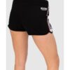 41a8100eb9cfaa20cbaea04978fcaac4999b2c20 MOSCHINO Czarne szorty damskie z lampasami
