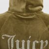 JUICY COUTURE Damska zielona bluza Madison Hoodie