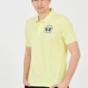 LA MARTINA Cytrynowe męskie polo z dużym logo