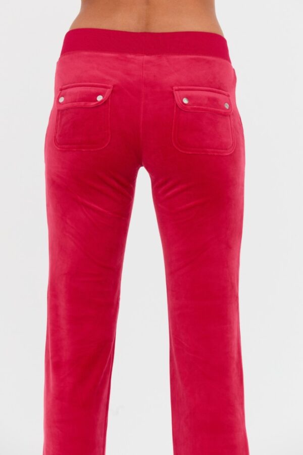 JUICY COUTURE Czerwone damskie spodnie dresowe Del Ray Pocket Pant