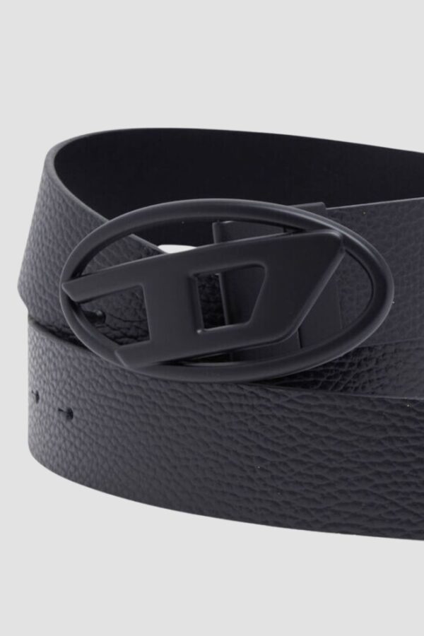 DIESEL Czarny męski dwustronny pasek B-1DR REV II, Rozmiar 105