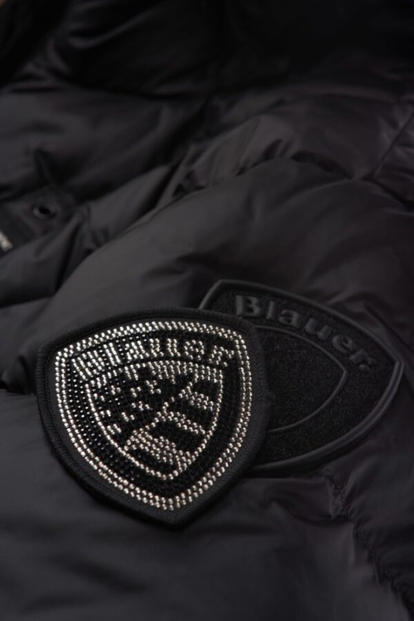 BLAUER Czarny damski płaszcz Lena Raincoat Long Jackets