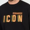 DSQUARED2 Czarna męska bluza Icon Blur Cool Fit Crewneck