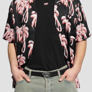 431add8c38f5905cd394b780e02b359f4185458b DIESEL Czarny męski pasek B-1DR-LAYER, Rozmiar 100