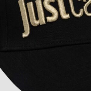 43fd14f4daad9d74c39f2e4844f1a0ccd39b138b JUST CAVALLI Czarna damska czapka Logo Embroidery 3d Up