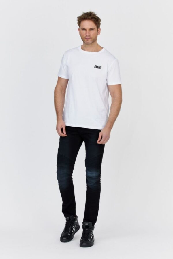 VALENTINO GARAVANI Biały t-shirt męski z logo vltn