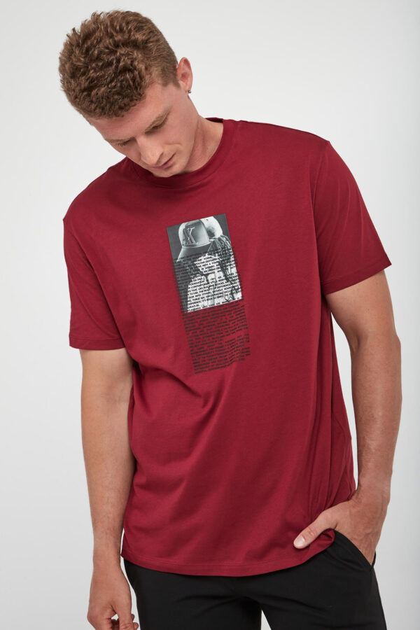 T-shirt męski z nadrukiem ARMANI EXCHANGE