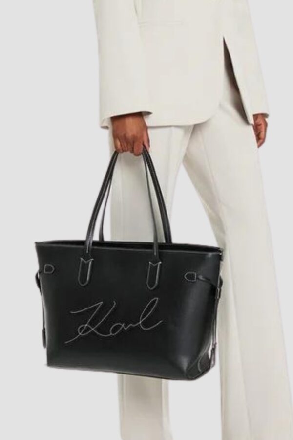 KARL LAGERFELD Czarna shopperka Klxav Mirum Tote