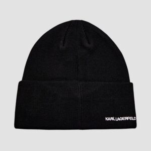 KARL LAGERFELD Czapka zimowa z przypinką Ikon