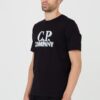 C.P. COMPANY Czarny męski t-shirt Short Sleeve