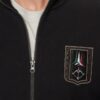 AERONAUTICA MILITARE Czarna męska bluza rozpinana