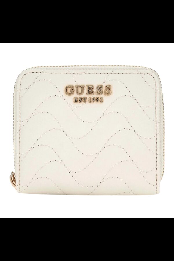 GUESS Biały mały portfel damski Melisandra