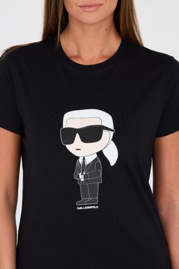 KARL LAGERFELD Czarny damski t-shirt Karl