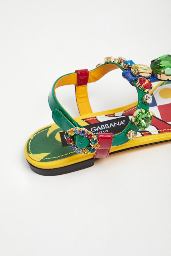 46436fce342139f285cc11e83d8ef6780283ec3e Sandały damskie skórzana DOLCE & GABBANA