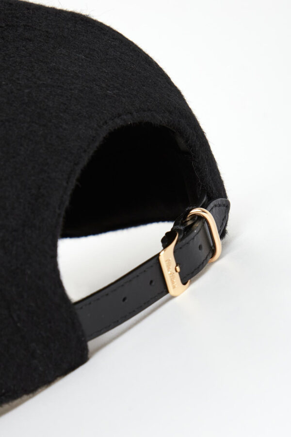 46b311cbdec9a38629d4dd92eecfd9b6f7c0ccb6 Czapka z daszkiem damska wełniana Fedora MAX MARA ACCESSORI