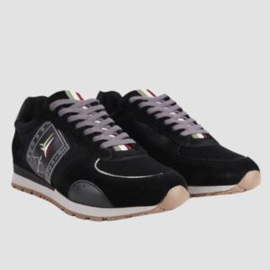 AERONAUTICA MILITARE Czarne męskie sneakersy Frecce Tricolori