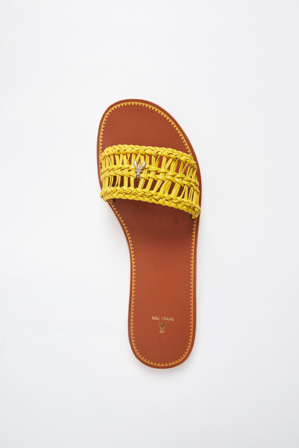 474248a7941fe9d1eca1590066ff8982d067adb1 Klapki damskie skórzane PATRIZIA PEPE