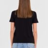 JUST CAVALLI Czarny damski t-shirt R Gold Tiger Label
