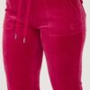 JUICY COUTURE Czerwone damskie spodnie dresowe Del Ray Pocketed Pant
