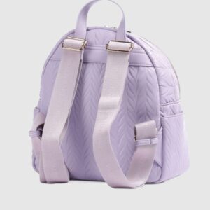VALENTINO Tłoczony fioletowy plecak z logo sunny re backpack