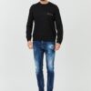 ARMANI EXCHANGE Czarny męski sweter Jumpers