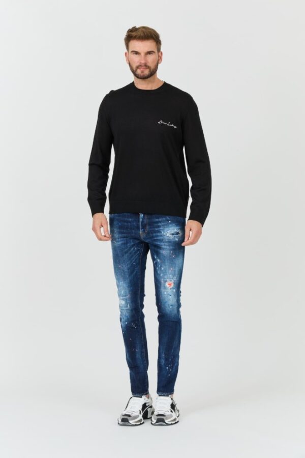 ARMANI EXCHANGE Czarny męski sweter Jumpers