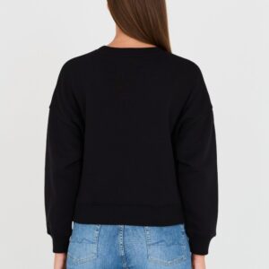 4806e436eb41fed7e267be9e6b21089ccbf6ff61 GUESS Czarna damska krótka bluza