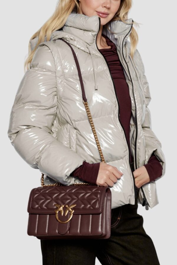 PINKO Brązowa torebka Love One Classic DC