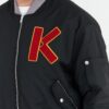 KENZO Czarna kurtka bomberka męska z vintage logo