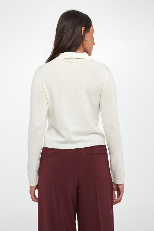 48b211621a5ce9ff2d401210987d57f45deeb639 Sweter damski dziewicza wełna z kaszmirem Moxa