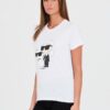 KARL LAGERFELD Biały damski t-shirt Ikonik 2.0