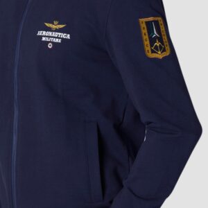 AERONAUTICA MILITARE Granatowa męska bluza rozpinana