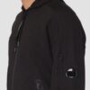 C.P. COMPANY Czarna męska bluza Hooded Open