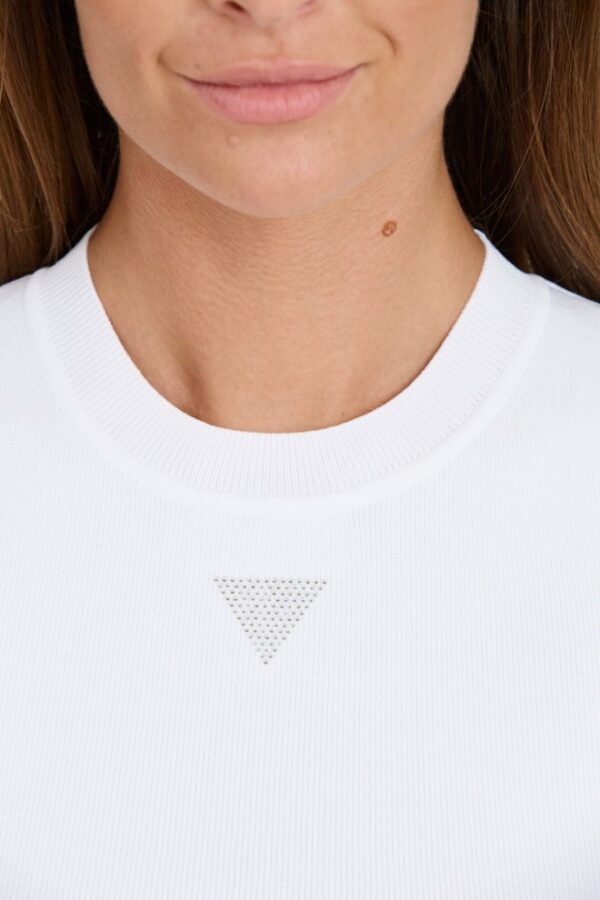 GUESS Biały damski top Alexia Tank