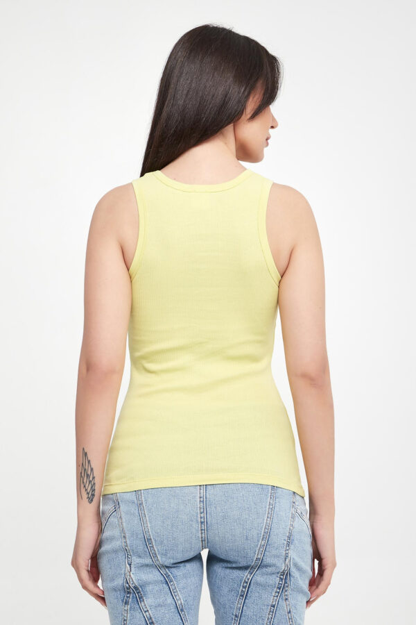 4a145d6e76e51d4497249e2283bd650cc0daa939 Top damski prążkowany Calcolatore PINKO