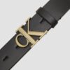 CALVIN KLEIN Czarny damski pasek cK, Rozmiar 75