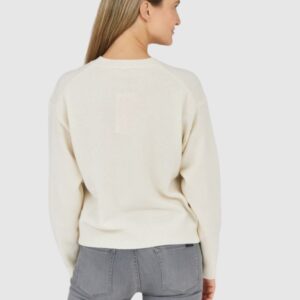 KENZO Kremowy sweter damski boke flower