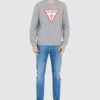 GUESS Szara męska bluza slim fit