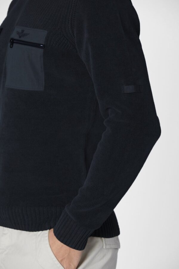 AERONAUTICA MILITARE Granatowy sweter męski