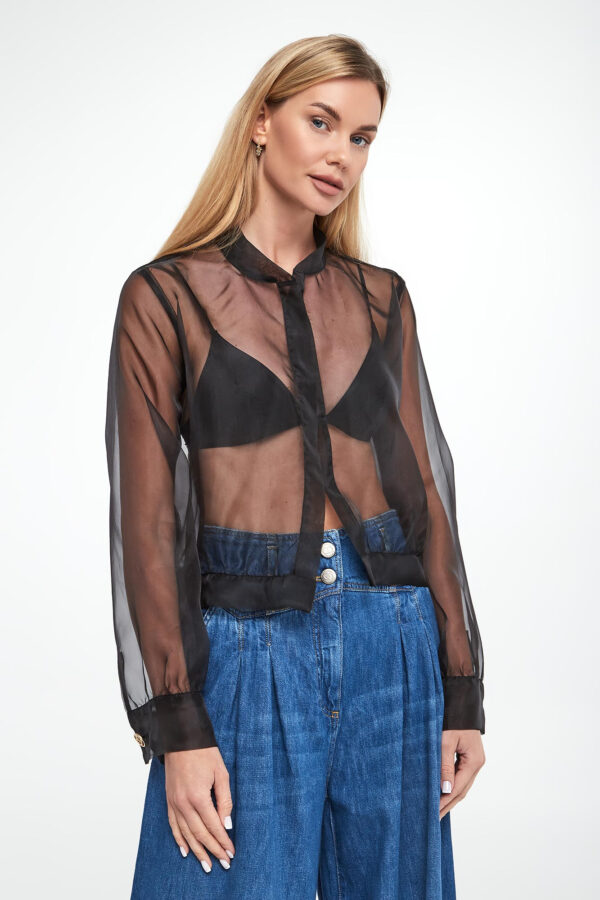 4b45b22039557e4fb0d1ea3c0cd6597482387f2e Kurtka damska tiulowa bomberka TWINSET