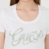 GUESS Biały damski t-shirt Script