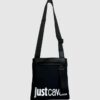 JUST CAVALLI Czarna torba męska Range Institutional Logosketch 3