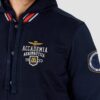 AERONAUTICA MILITARE Granatowa męska kurtka bomberka Accademia, Rozmiar 50