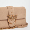 4bcb0e6d789e8639f6a6377916b2b6693ad28a39 Torebka damska zamszowa skóra Mini Slouchy Fl Suede PINKO
