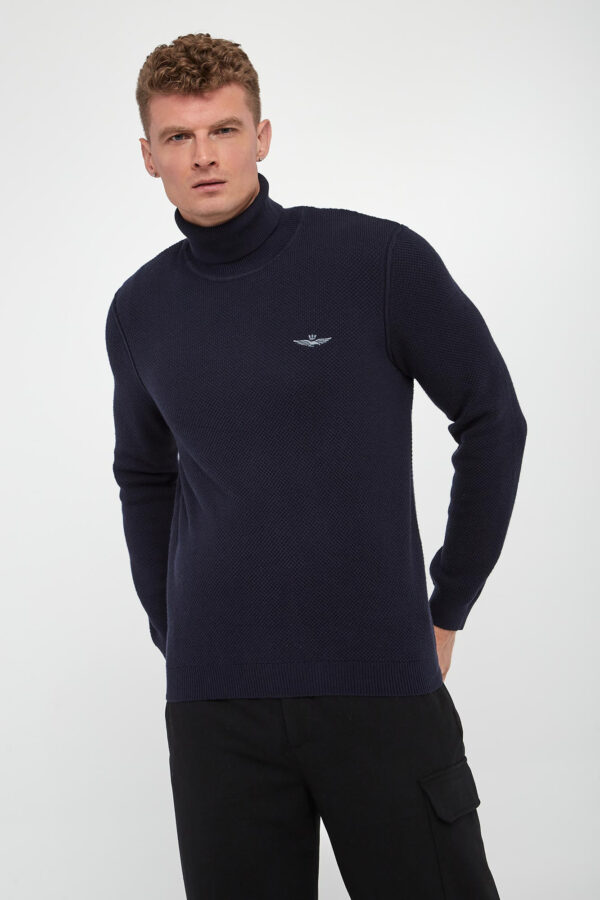 4be767d599ae9d36219173fbca40bb014b93088a Golf męski wełniany AERONAUTICA MILITARE