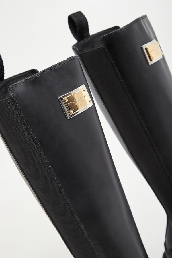 4bef7cdbeedfa6c0c3abca16a2e8fd15683d654e Kozaki skórzane DOLCE & GABBANA