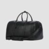 VALENTINO Czarna torba podróżna z ekoskóry Horizon